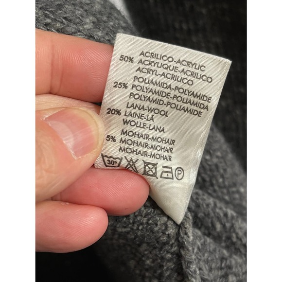 NWT Sweaterhouse Wool Mohair Blend Long Cardigan Sweater Sz M & L Made in Spain - Picture 13 of 14